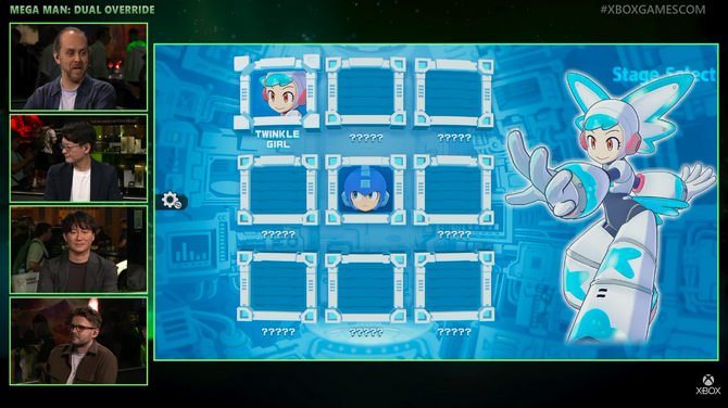 Mega Man affronta Twinkle Girl in Dual Override