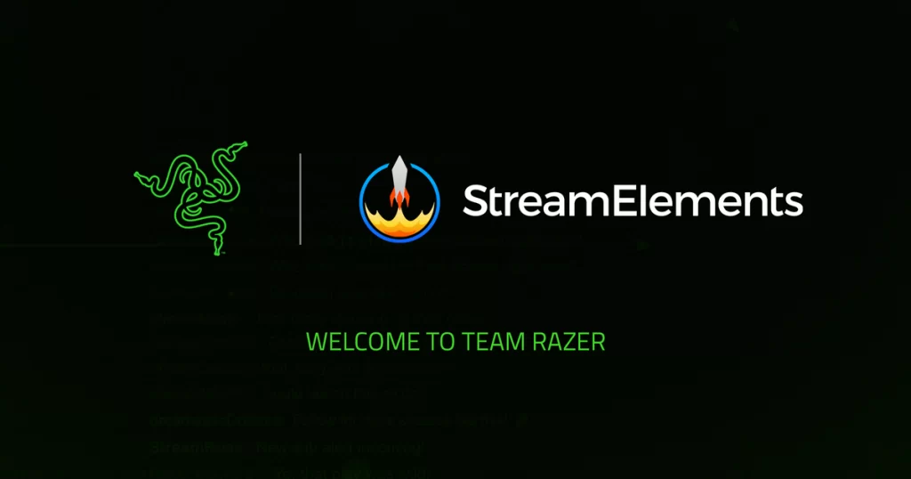 Loghi Razer e StreamElements