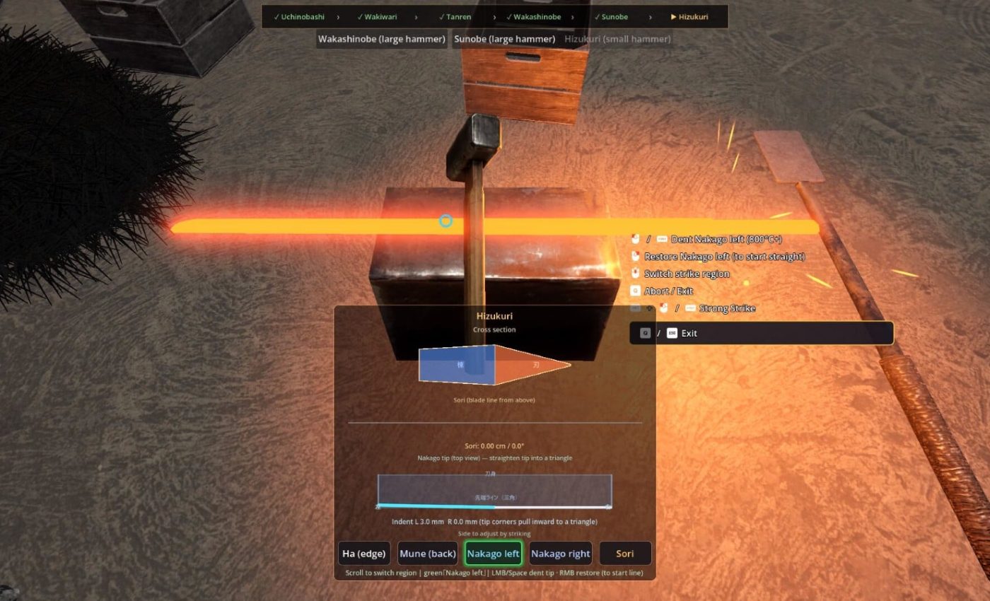 Annunciato Japanese Swordsmith, simulatore dedicato alla forgiatura delle katane