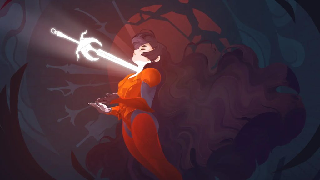 Shan impugna la God Sword Aesus in At Fate’s End