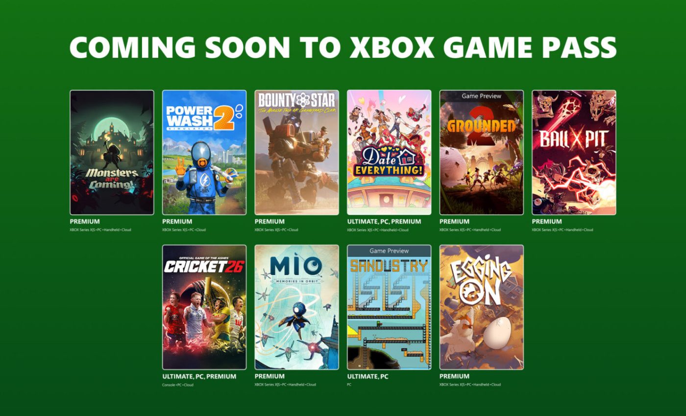 Xbox Game Pass: annunciata la prima ondata di agosto 2026