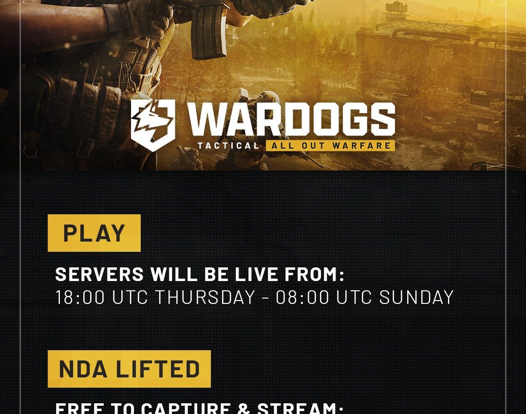 WARDOGS annuncia una seconda beta a partire dal 4 settembre