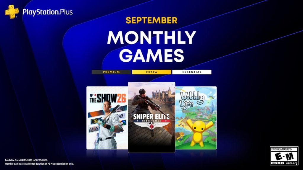 Giochi mensili PlayStation Plus di settembre 2026
