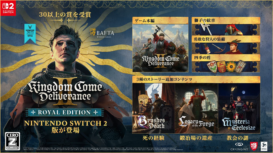 Kingdom Come Deliverance II Royal Edition su Nintendo Switch 2