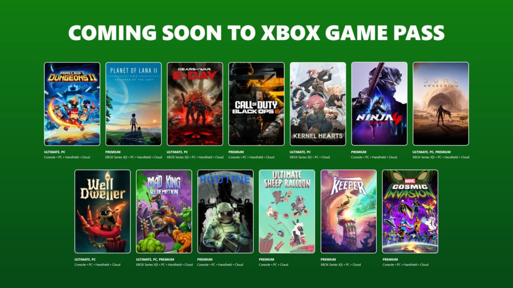 Xbox Game Pass, seconda ondata di giochi di settembre 2026