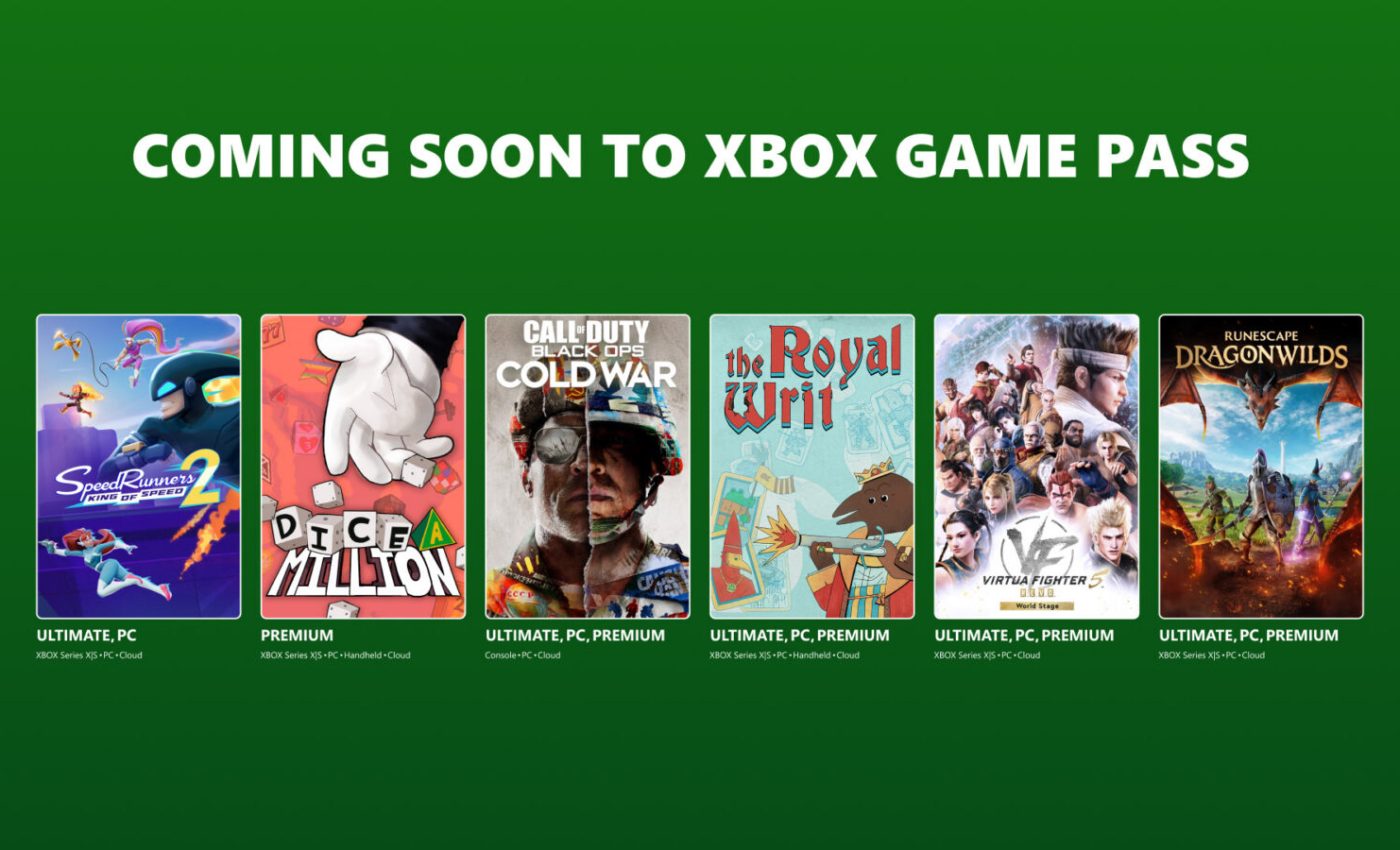 Xbox Game Pass aggiorna la prima ondata di settembre
