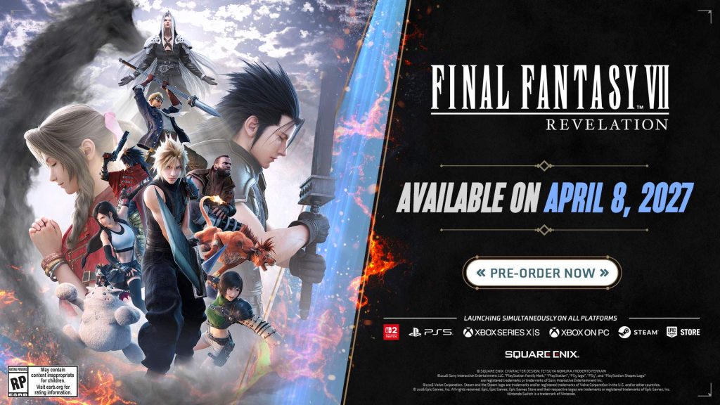 Cloud e i protagonisti di FINAL FANTASY VII REVELATION