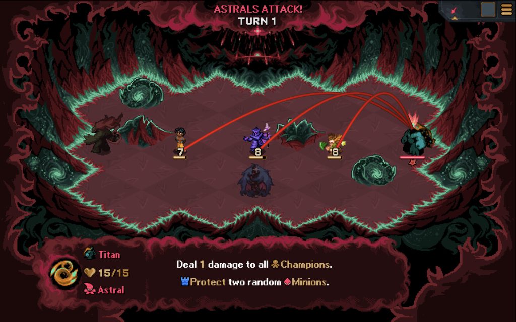 Una battaglia strategica in Attack of the Astrals