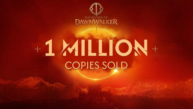 Immagine celebrativa per il milione di copie vendute di The Blood of Dawnwalker